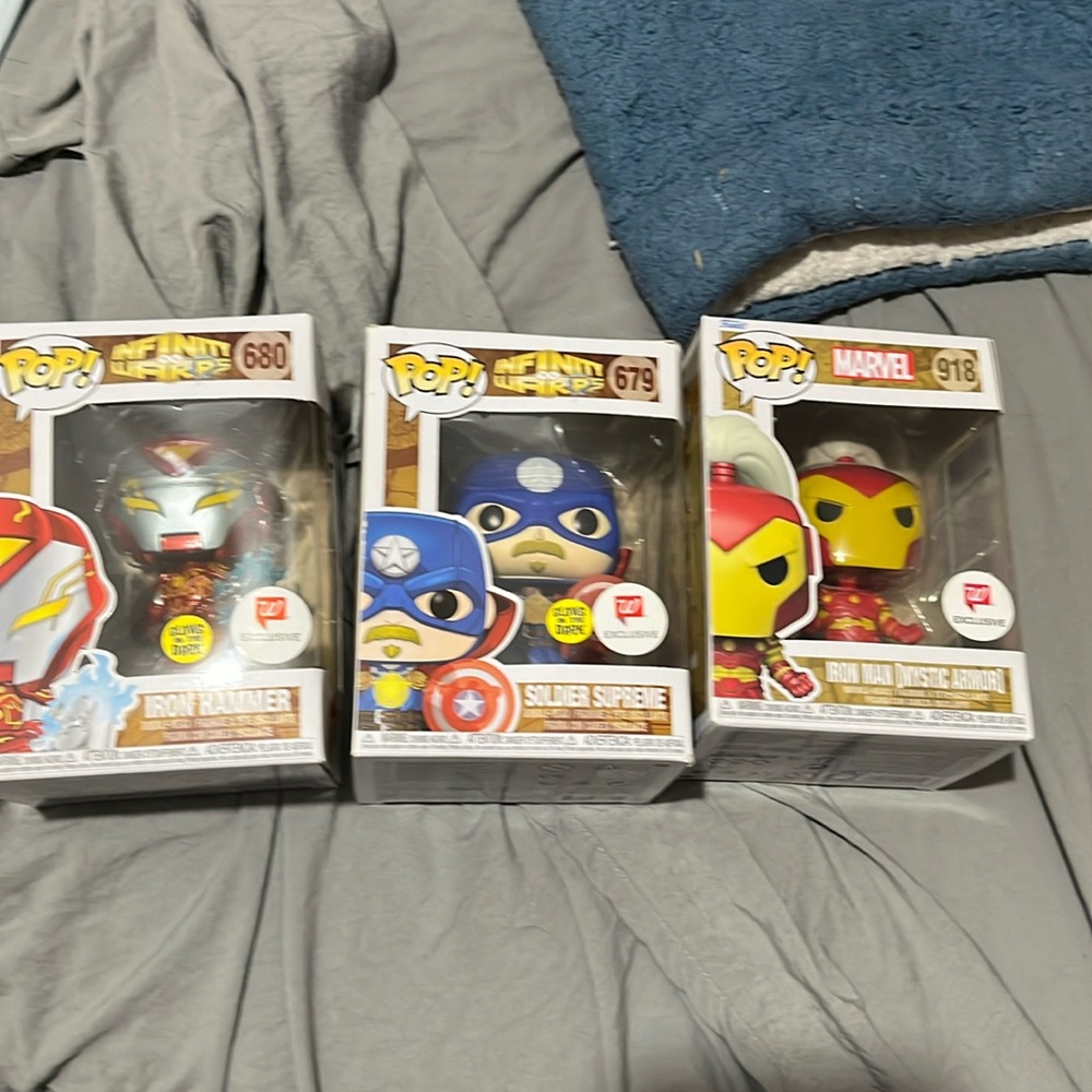 3 set of funko pops (marvel)